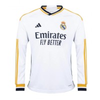 Camiseta Real Madrid David Alaba #4 Primera Equipación Replica 2023-24 mangas largas